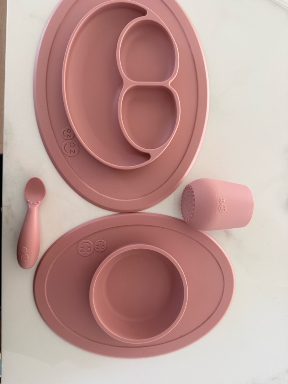 ezpz Rose Silicone Suction Placemat Set for Kids